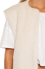 Summi Cream Teddy Fleece Vest - PRE ORDER Image