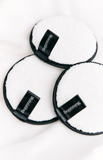 Take It Off Black Reusable Face Wash Pads 3 Pack Image