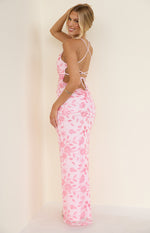 Tamia Pink Sequin Maxi Dress Image