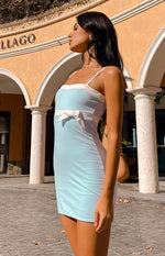 Tammie Blue Strapless Mini Dress Image