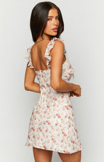 Teya Red Floral Mini Dress Image