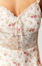 Teya Red Floral Mini Dress Image