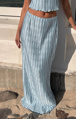 That Occasion Blue Maxi Skirt