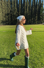 Thursdays Cream Cable Knit Sweater Dress Image