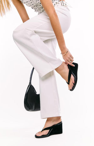 Tony Bianco Avanti Black Suede Wedge Heels