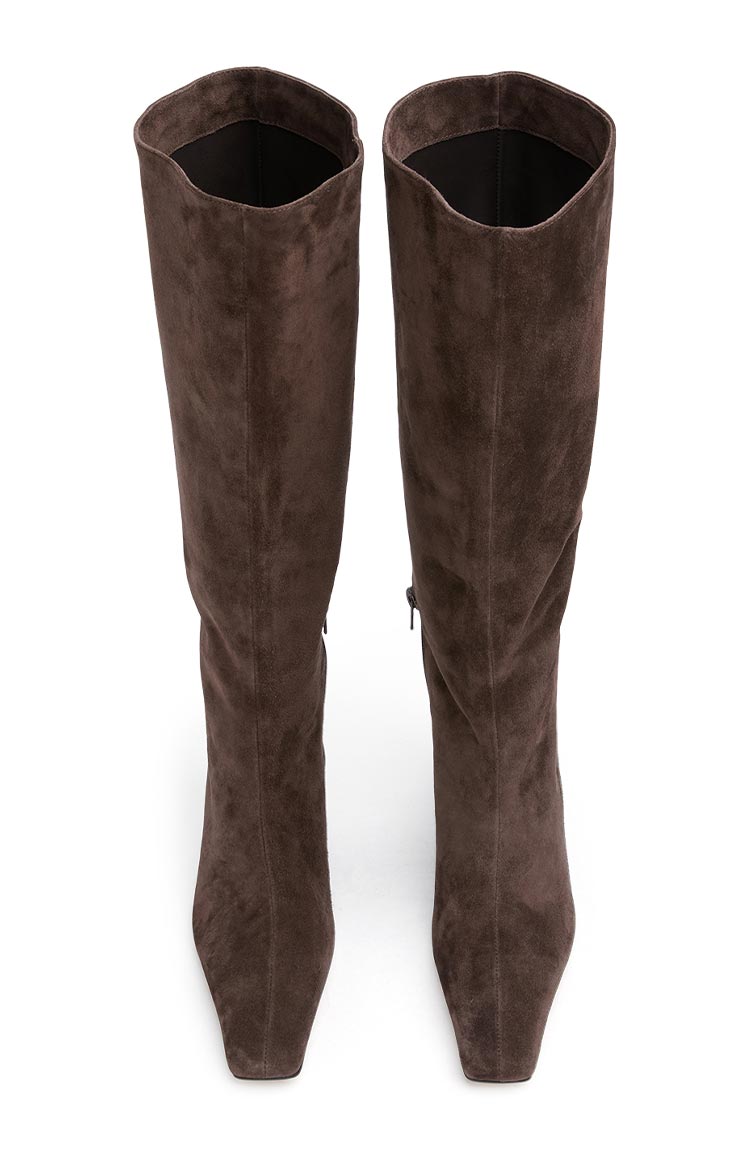 Tony Bianco Zuri Espresso Suede Calf Boots Image