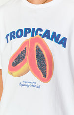 Tropicana White Tee Image