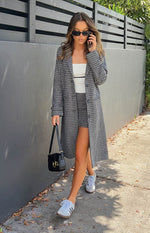 Twilight Grey Plaid Coat Image