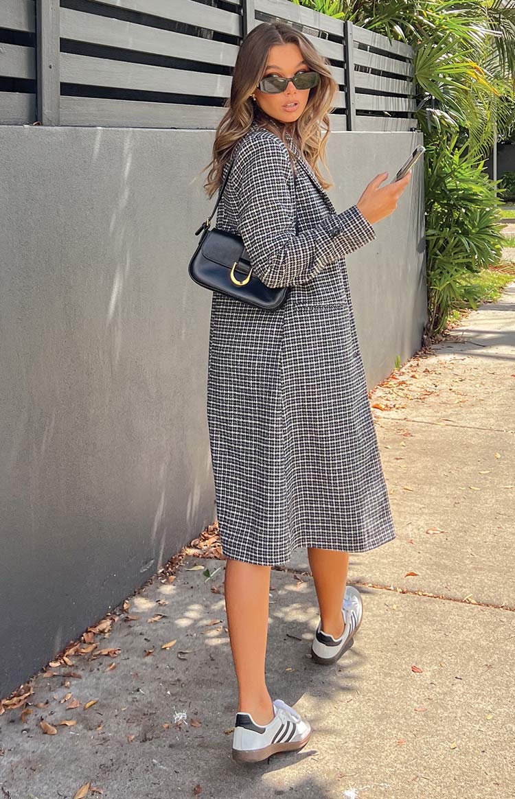 Twilight Grey Plaid Coat Image