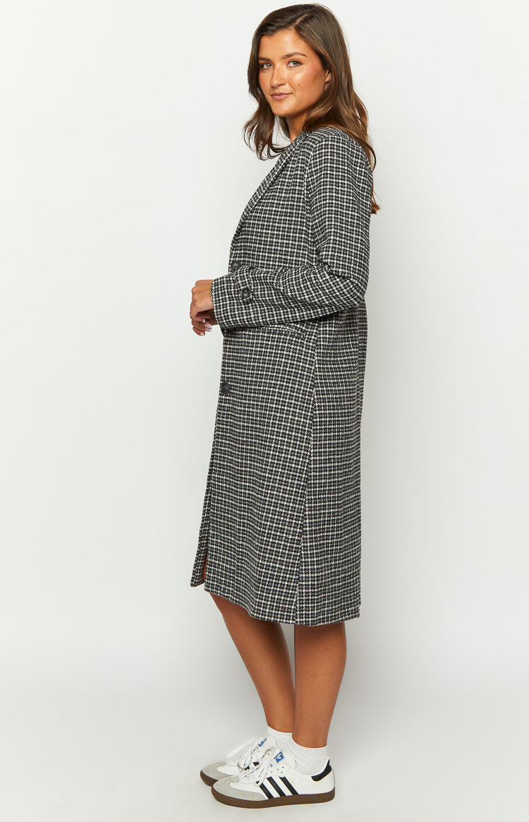 Twilight Grey Plaid Coat Image