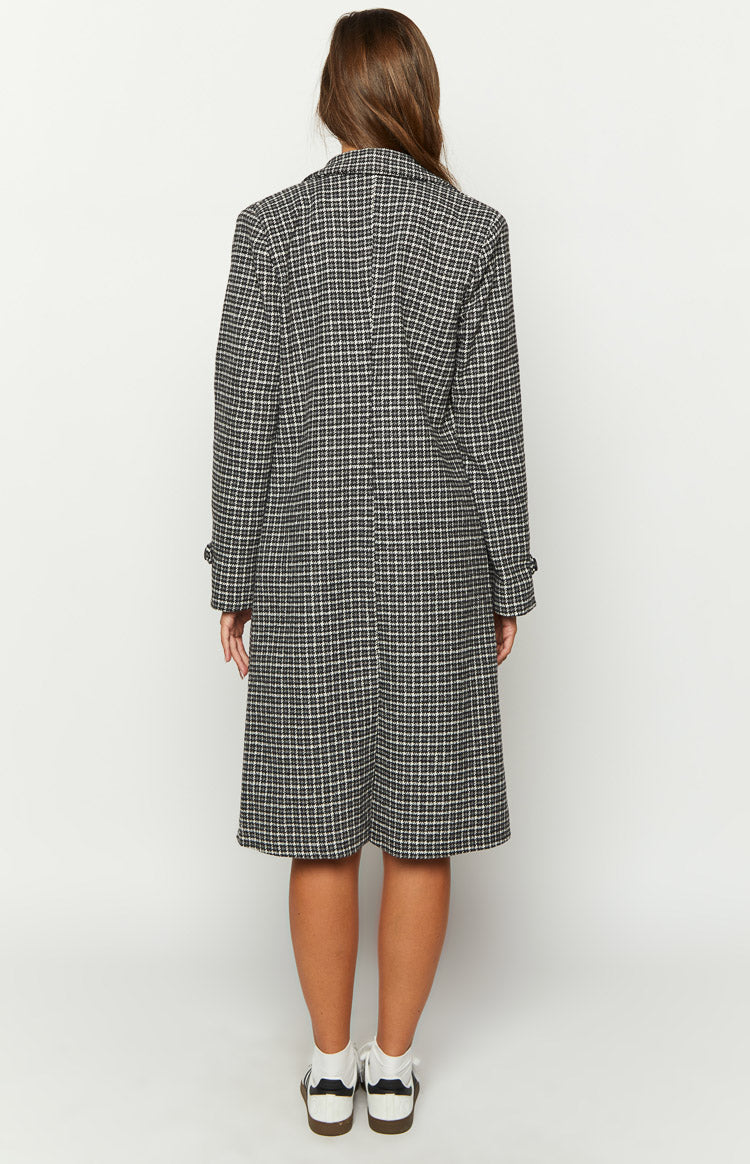 Twilight Grey Plaid Coat Image
