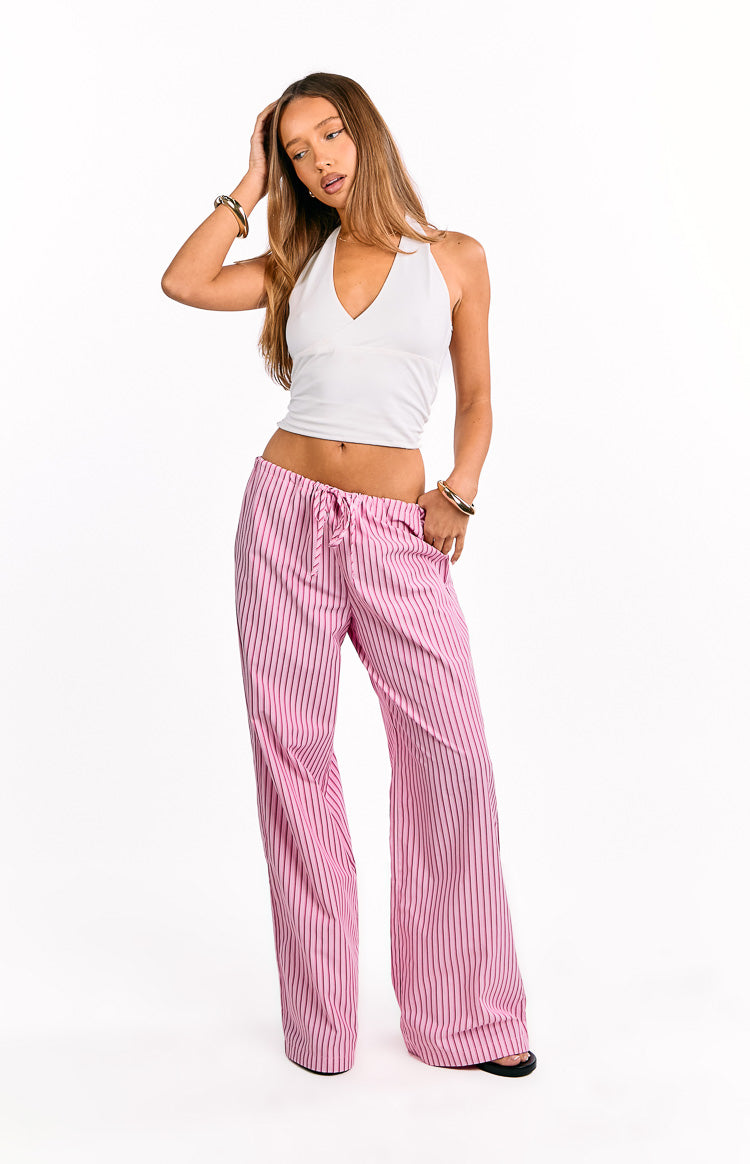 Vienna Pink Stripe Pants Image