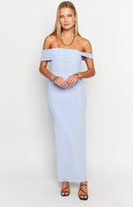 Vino Lilac Off The Shoulder Maxi Dress Image