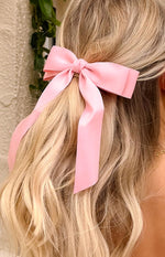 Whimsy Willow Pink Bow Hair Clip Image