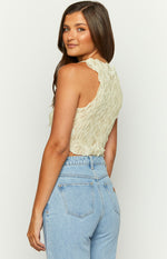 Whitney Cream Crop Top Image