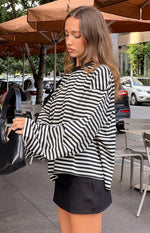 Zac Black Linen Blend Skort Image
