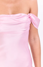 Zoella Light Pink Off The Shoulder Mini Dress Image