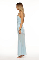 Belinda Light Blue Sequin Maxi Dress Image