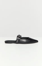 Billini Halsy Black Mules Image