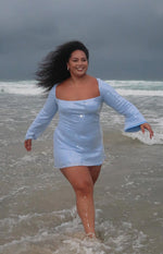 Marienne Blue Sequin Mini Dress Image
