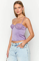 Graicey Purple Corset Top Image
