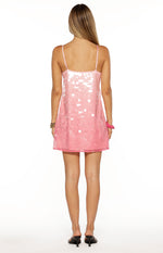 Sansone Pink Ombre Sequin Mini Dress Image
