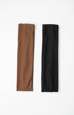 Serenity Black and Brown Headband 2 Pack (FREE over $110) Image