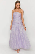 Sinclair Lilac Strapless Maxi Dress Image