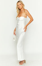 Abbie White Maxi Formal Dress Image