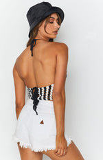 Adalia Checker Board Halter Top Image