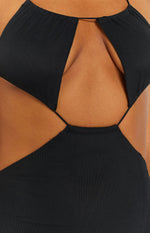 Adelita Black Midi Dress Image