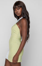 Alice Splice Mini Dress Green Image