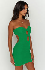 Alisha Green Strapless Mini Dress Image