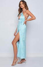 Amia Blue Maxi Formal Dress Image