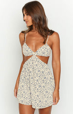 Amorgos Floral Print Mini Dress Image