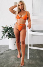 9.0 Swim x Ariella Attina Bikini Bottoms Orange Image