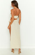 Kenza Beige Maxi Dress Image