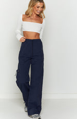 Bronx Navy Drawcord Cargo Pants Image