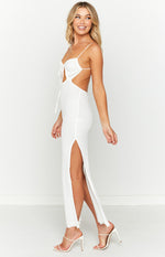 Butterfly White Midi Dress Image