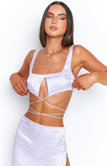 Dreamland Lilac Crop Top Image