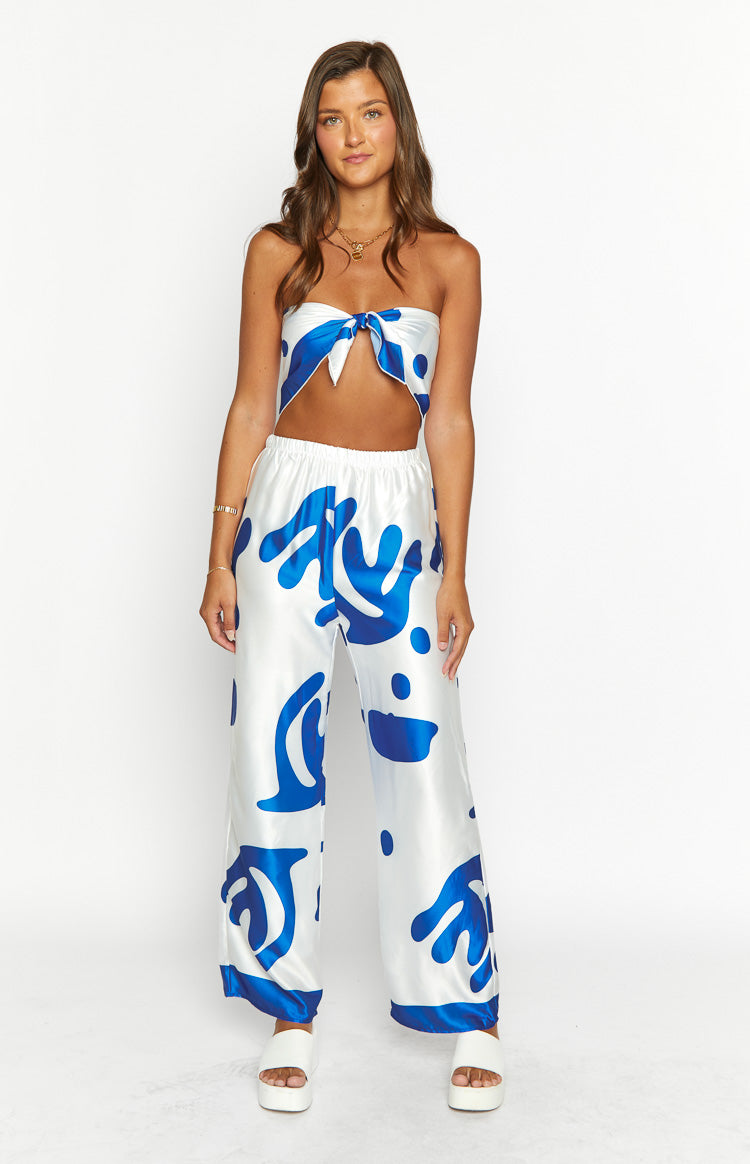 Dylan Blue Print Pants Image