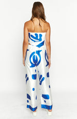 Dylan Blue Print Pants Image