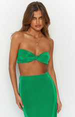 Elena Green Crop Top Image
