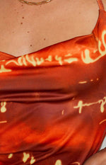 Elysha Halter Mini Dress Red Image