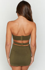 Emerson Green Strapless Crop Top Image