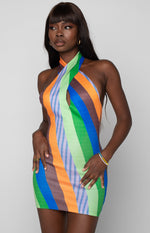 Flirtini Halter Dress Multi Image
