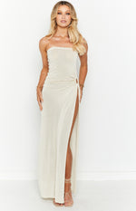 Girls' Night Out Cream Midi Dress Image