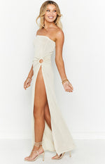 Girls' Night Out Cream Midi Dress Image