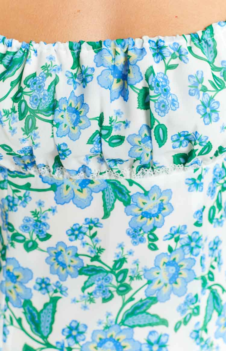 Isabel White Floral Mini Dress Image