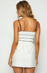 It Girl White Bow Mini Dress Image